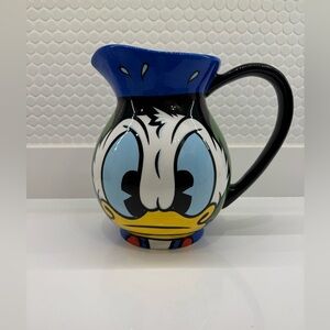 The Art of Disney Ceramic Donald Duck Pitcher - Blue and Black
